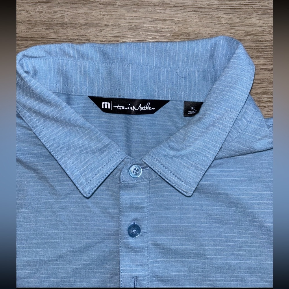Travis Mathew Sky Blue & Blue Polo Shirt Bundle - Picture 4 of 9